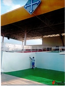 inesfly paint for pope visit